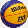 Баскетбольний м'яч Wilson FIBA 3X3 MINI BSKT PARIS 2024 синьо-чорний Розмір 3 WZ3015101XB3