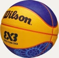 Баскетбольний м'яч Wilson FIBA 3X3 MINI BSKT PARIS 2024 синьо-чорний Розмір 3 WZ3015101XB3