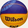 Баскетбольний м'яч Wilson FIBA 3X3 MINI BSKT PARIS 2024 синьо-чорний Розмір 3 WZ3015101XB3