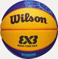 Баскетбольний м'яч Wilson FIBA 3X3 MINI BSKT PARIS 2024 синьо-чорний Розмір 3 WZ3015101XB3