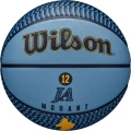 Баскетбольный мяч Wilson NBA PLAYER ICON OUTDOOR JA MORANT голубо-темно-синий Размер 7 WZ4016901XB7