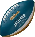 Мяч для американского футбола Wilson MINI NFL TEAM PEEWEE FB TEAM JACKSONVILLE JAGUARS бирюзово-коричневый Размер 6 WTF1523XBJX