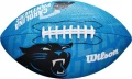 М'яч для американського футболу Wilson NFL JR JR THROWBACK FB 32 TEAM LOGO FB CAROLINA PANTHERS блакитний Розмір 4 WTF1534XBCA