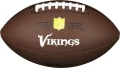 Мяч для американского футбола Wilson NFL LICENSED BALL MINNESOTA VIKINGS темно-коричневый Размер 9 WTF1748XBMN