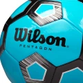 Футбольний м'яч Wilson PENTAGON блакитно-чорний Розмір 5 WTE8542XB05