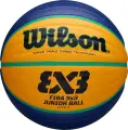 Баскетбольний м'яч Wilson FIBA 3X3 JUNIOR жовто-синьо-бірюзовий Розмір 5 WTB1133XB