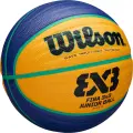 Баскетбольний м'яч Wilson FIBA 3X3 JUNIOR жовто-синьо-бірюзовий Розмір 5 WTB1133XB
