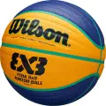 Баскетбольний м'яч Wilson FIBA 3X3 JUNIOR жовто-синьо-бірюзовий Розмір 5 WTB1133XB