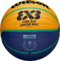 Баскетбольний м'яч Wilson FIBA 3X3 JUNIOR жовто-синьо-бірюзовий Розмір 5 WTB1133XB