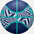 Баскетбольний м'яч Wilson NBA DRV PLUS DAZZLE CAMO OUTDOOR INDIGO темно-синьо-бірюзово-білий Розмір 6 WZ3016102XB6