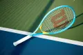 Ракетка для тенісу дитяча Wilson ULTRA POWER JR 25 блакитно-жовта WR118710