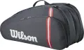 Сумка-рюкзак для тенісу Wilson TOUR 12 темно-сіро-червона WR8037301001
