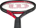 Ракетка для тенісу Wilson CLASH 100L V3 чорно-червона WR172911