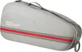 Сумка для тенісу Wilson TEAM 3 світло-сіро-червона WR8039803001