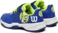 Кроссовки теннисные детские Wilson KAOS EMO KIDS сине-лимонные WRS331820