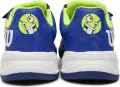 Кроссовки теннисные детские Wilson KAOS EMO KIDS сине-лимонные WRS331820