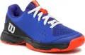 Кроссовки теннисные детские Wilson RUSH PRO L JR сине-черно-оранжевые WRS330400
