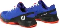Кроссовки теннисные детские Wilson RUSH PRO L JR сине-черно-оранжевые WRS330400