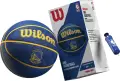 Баскетбольний набір Wilson NBA TEAM TIE-DYE GOLDEN STATE WARRIORS (м'яч і насос у подарунковій коробці) синьо-жовтий Розмір 7 WZ4007802XP