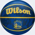 Баскетбольний набір Wilson NBA TEAM TIE-DYE GOLDEN STATE WARRIORS (м'яч і насос у подарунковій коробці) синьо-жовтий Розмір 7 WZ4007802XP