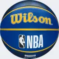 Баскетбольний набір Wilson NBA TEAM TIE-DYE GOLDEN STATE WARRIORS (м'яч і насос у подарунковій коробці) синьо-жовтий Розмір 7 WZ4007802XP