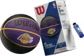 Баскетбольний набір Wilson NBA TEAM TIE-DYE LOS ANGELES LAKERS (м'яч і насос у подарунковій коробці) фіолетово-жовто-чорний Розмір 7 WZ4007803XP