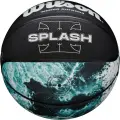 Баскетбольний набір Wilson SPLASH PRO (м'яч і насос у подарунковій коробці) чорно-бірюзово-білий Розмір 7 WZ2014501XP