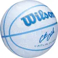 Баскетбольний м'яч Wilson CAITLIN CLARK ENVISION біло-блакитний Розмір 5 WZ3022401XB5