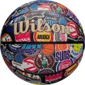 Баскетбольний м'яч Wilson NBA ALL TEAM RETRO різнокольоровий Розмір 7 WZ4028501XB7