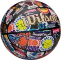 Баскетбольний м'яч Wilson NBA ALL TEAM RETRO різнокольоровий Розмір 7 WZ4028501XB7