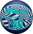 Баскетбольний м'яч Wilson NBA DRV PLUS DAZZLE CAMO OUTDOOR INDIGO темно-синьо-бірюзово-білий Розмір 5 WZ3016102XB5