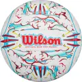 Мяч для пляжного волейбола Wilson GRAFFITI PEACE бело-голубо-красный Размер 5 WV4008302XBOF