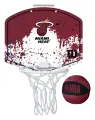 Набор баскетбольный детский Wilson NBA TEAM MINI HOOP MIAMI HEAT бордово-белый WTBA1302MIA