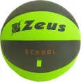 Баскетбольний м'яч Zeus PALLONE BASKET SCHOOL NE/VF салатово-чорний Розмір 7 Z01880