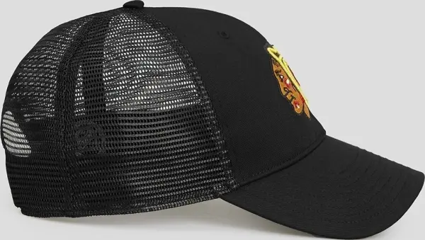 Кепка 47 Brand CHICAGO BLACKHAWKS BRANSON MESH черно-зеленая H-BRANS04CTP-BK