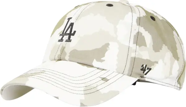 Кепка 47 Brand LOS ANGELES DODGERS DIGITAL STAR бело-бежевая DGTCU12PTS-GY