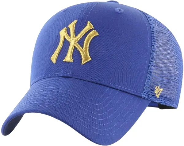 Кепка 47 Brand NEW YORK YANKEES BRANSON MESH METALLIC синьо-золота B-BRMTL17CTP-RY