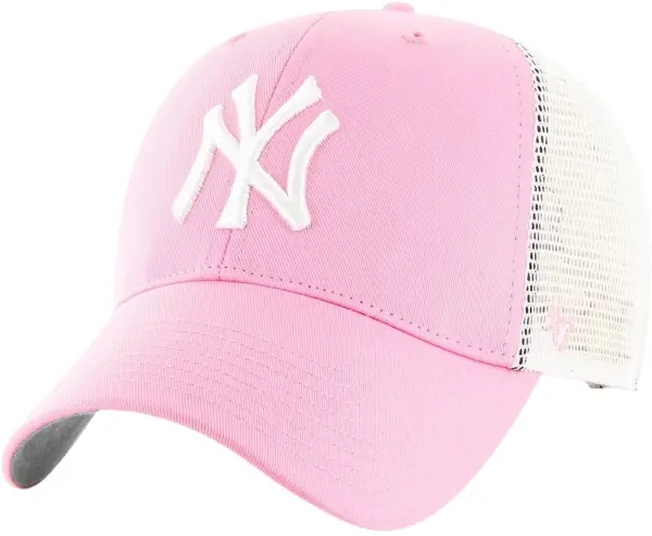 Кепка 47 Brand NEW YORK YANKEES BRANSON MESH рожево-біла B-BRANS17CTP-RSA