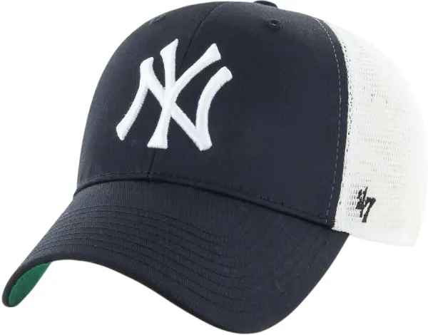 Кепка 47 Brand NEW YORK YANKEES BRANSON MESH чорно-біло-зелена B-BRANS17CTP-BK