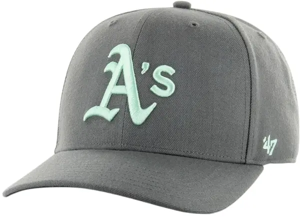 Кепка 47 Brand OAKLAND ATHLETICS темно-сіро-м'ятна B-CLZOE18WBP-CC