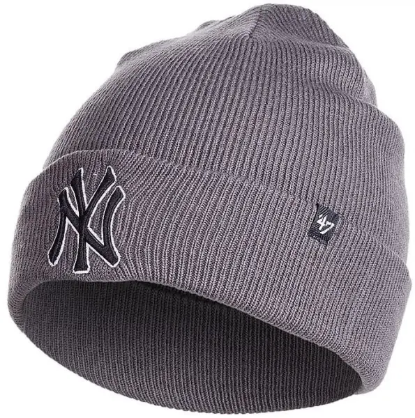 Шапка 47 Brand NEW YORK YANKEES RAISED серая B-RKN17ACE-CCA
