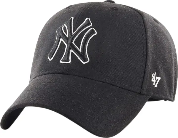 Кепка 47 Brand NEW YORK YANKEES '47 MVP SNAPBACK черно-белая B-MVPSP17WBP-BKC