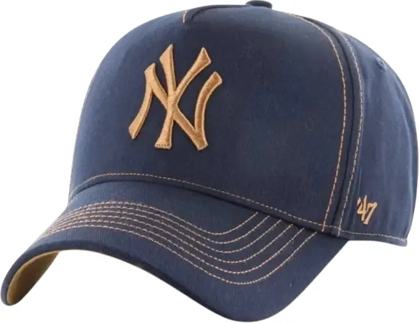 Кепка 47 Brand NEW YORK YANKEES MVP CONTRAST STITCH темно-сине-золотая CONDT17GWS-NY