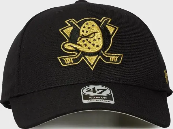 Кепка 47 Brand MVP ANAHEIM DUCKS METALLIC SNAP черно-золотая MTLCS25WBP-BKC