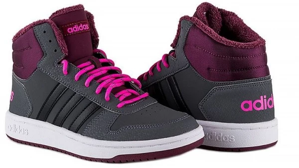Кроссовки женские Adidas Hoops 2.0 Mid черные GZ7796