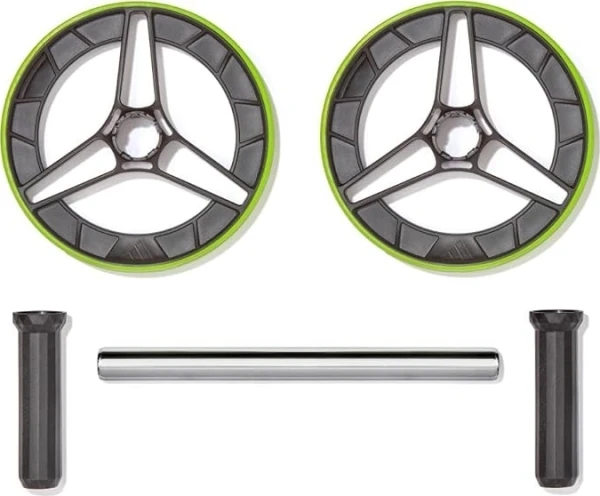 Ролик для преса Adidas PERFORMANCE AB WHEEL чорно-салатовий ADAC-11407