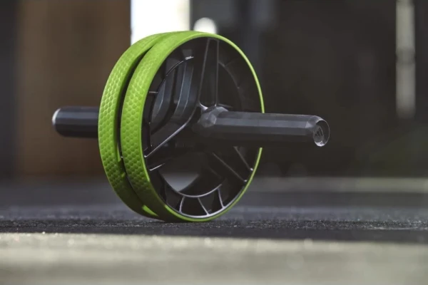 Ролик для преса Adidas PERFORMANCE AB WHEEL чорно-салатовий ADAC-11407