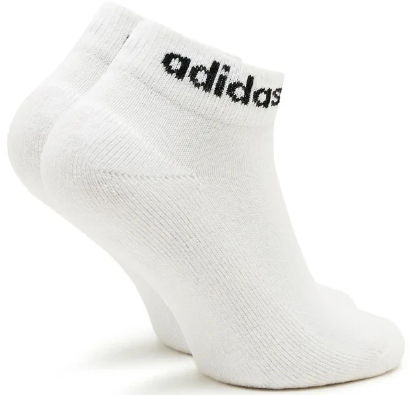 Шкарпетки Adidas LINEAR ANKLE CUSHIONED SOCKS 3P білі (3 пари) HT3457