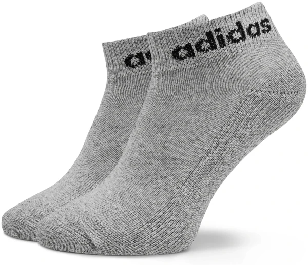 Шкарпетки Adidas LINEAR ANKLE CUSHIONED SOCKS 3P білі/сірі/чорні (3 пари) IC1304