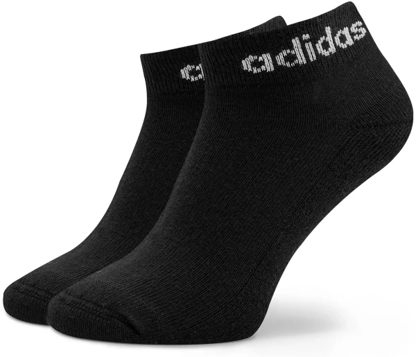 Шкарпетки Adidas LINEAR ANKLE CUSHIONED SOCKS 3P білі/сірі/чорні (3 пари) IC1304
